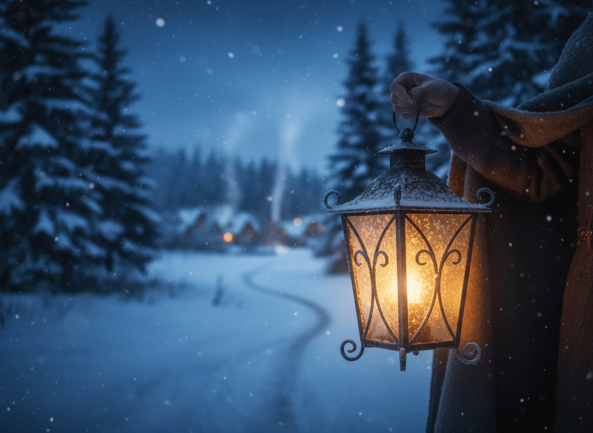 Firefly_Gemini Flash_person standing with traditional european lantern in one hand (closeup on lantern) wi 696567