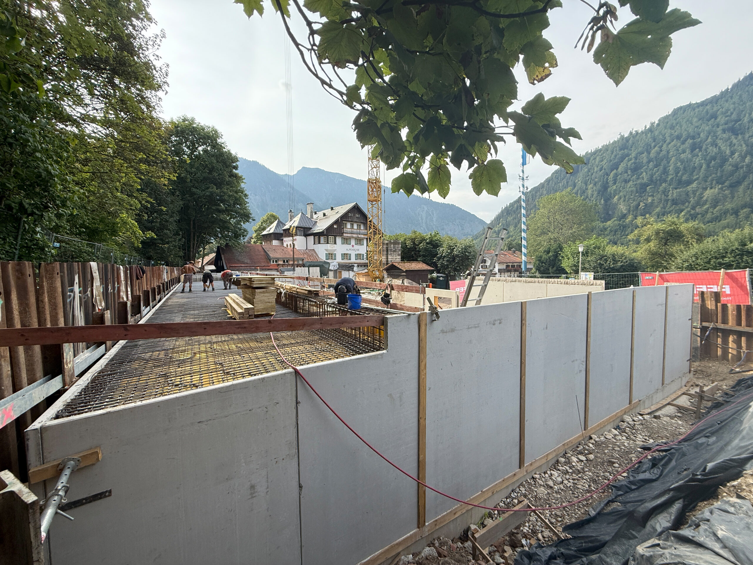 Construction of underground garage 09-2025